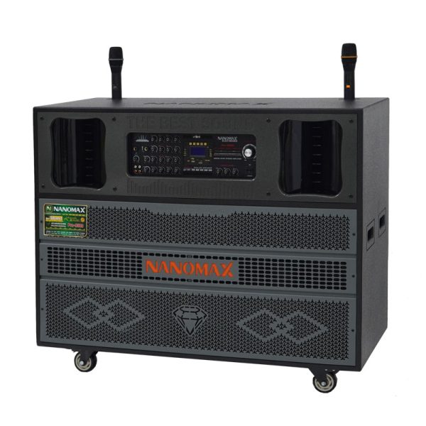 Loa Kéo Điện Di Động Nanomax Pro-9500 Bass Đôi 50cm 3600w