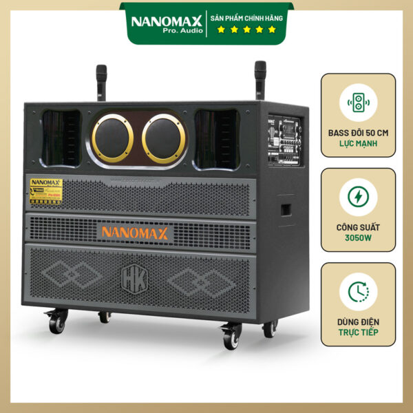 Loa Kéo Bình & Điện Nanomax Pro-6569i Bass Đôi 50cm 3050w