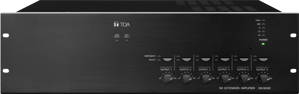 Tăng âm mở rộng 6 vùng loa công suất 240W Toa VM-3240E CE