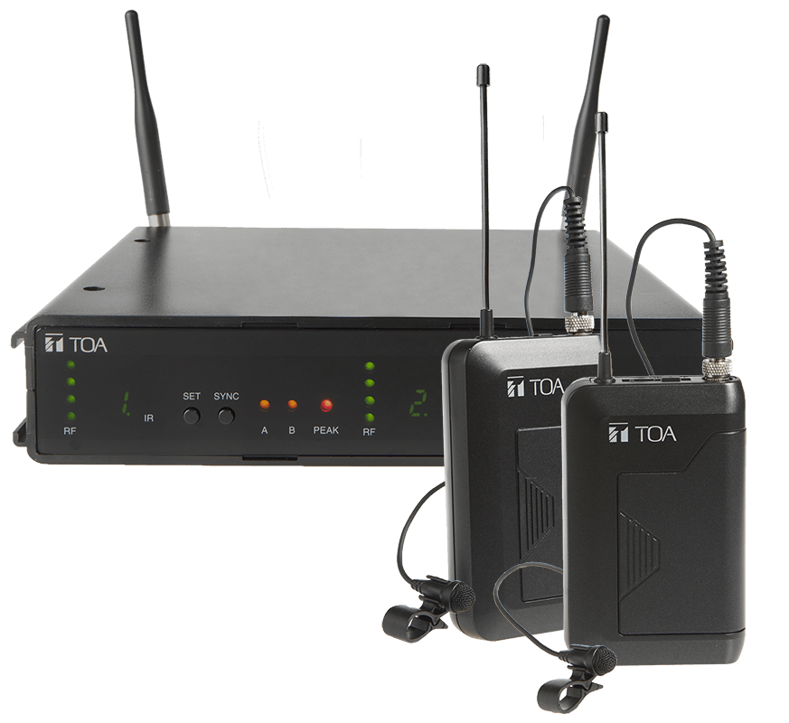 Micro không dây cài áo 2 mic Toa WS-432-AS