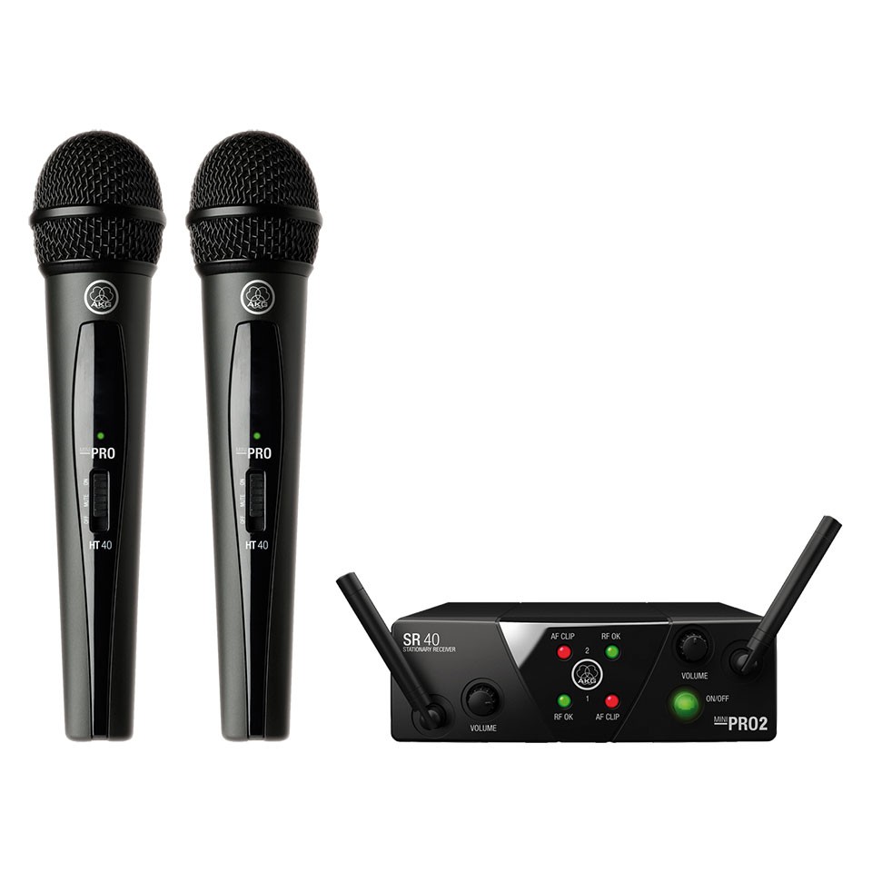 Micro không dây 2 mic AKG WMS 40 Mini2 Vocal Set