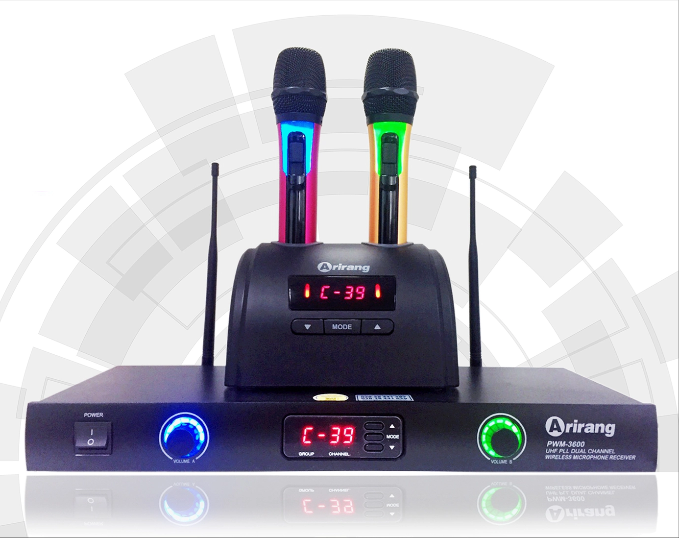 Micro không dây UHF cầm tay Arirang PWM 3600