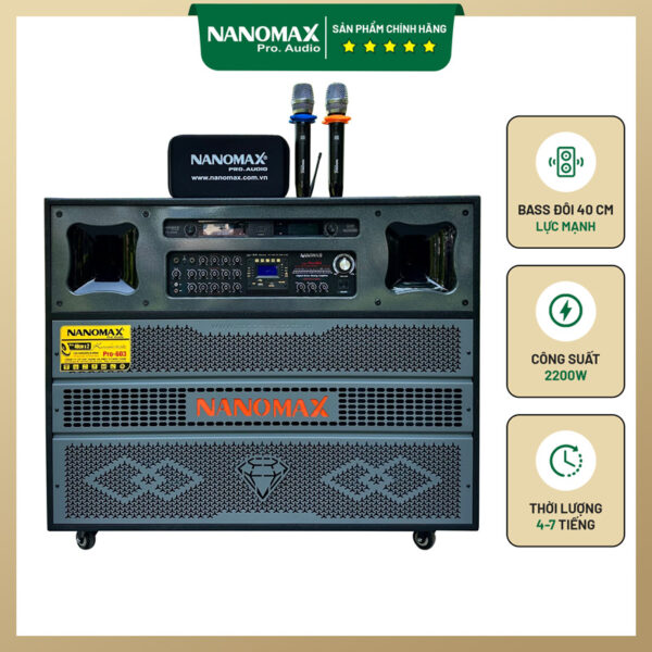 Loa kéo bình & điện di động Nanomax Pro-603