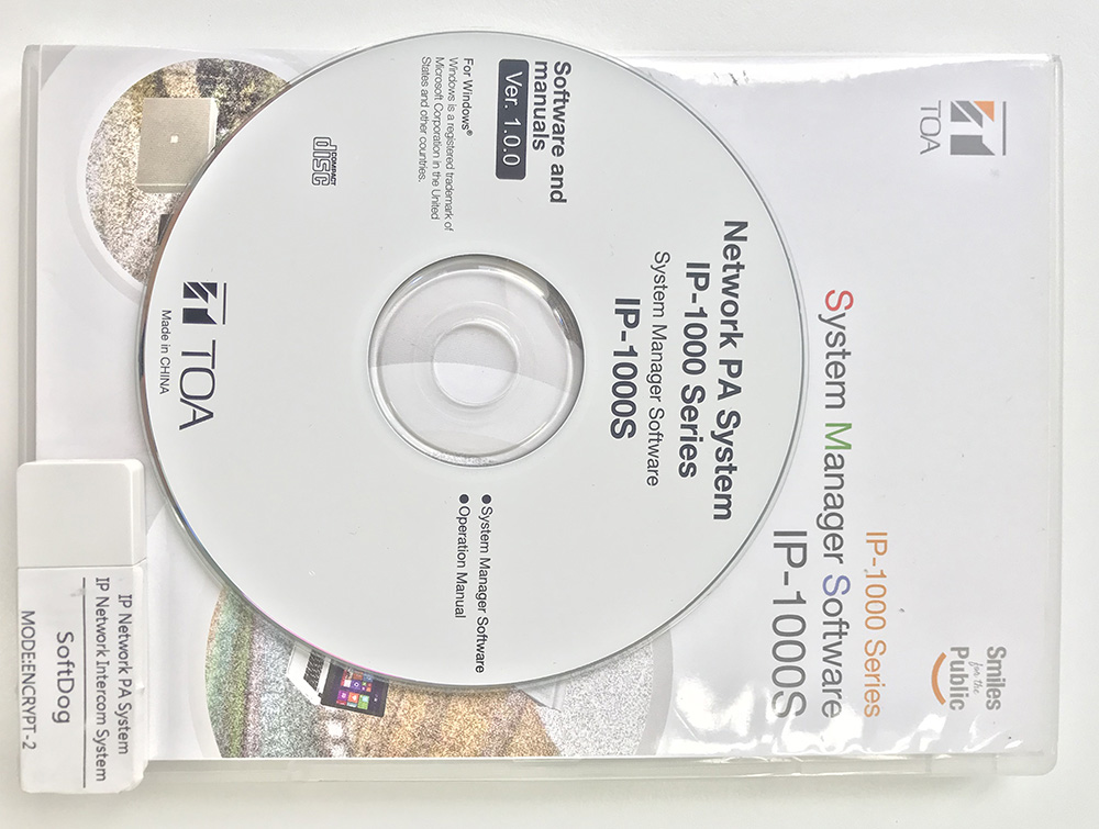 Phần mềm vận hành hệ thống Toa IP-1000S
